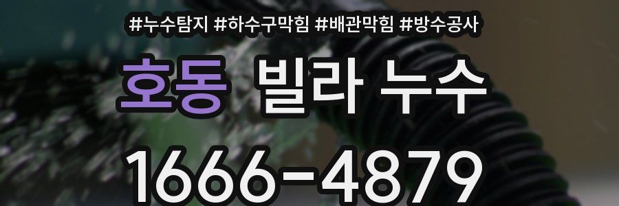 호동 빌라 누수