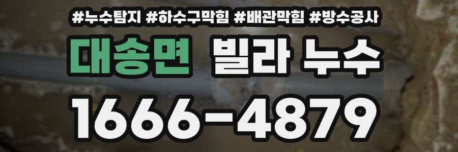 대송면 빌라 누수