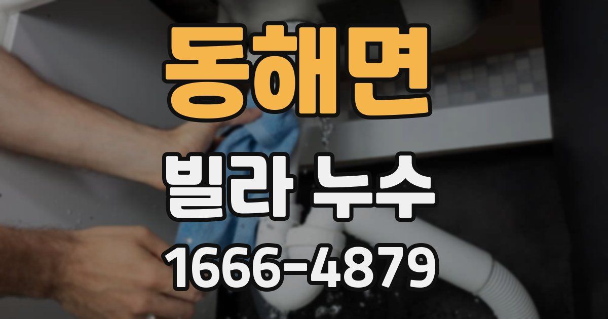 동해면 빌라 누수