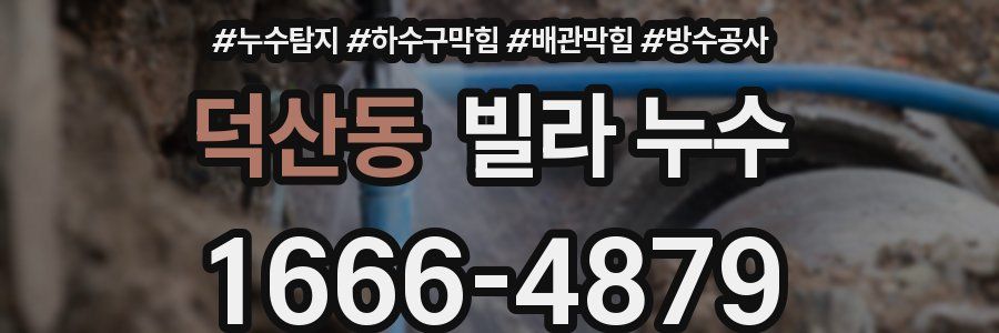 덕산동 빌라 누수