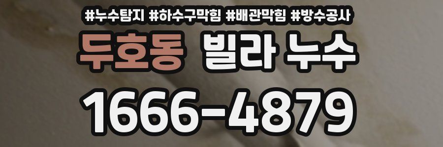 두호동 빌라 누수