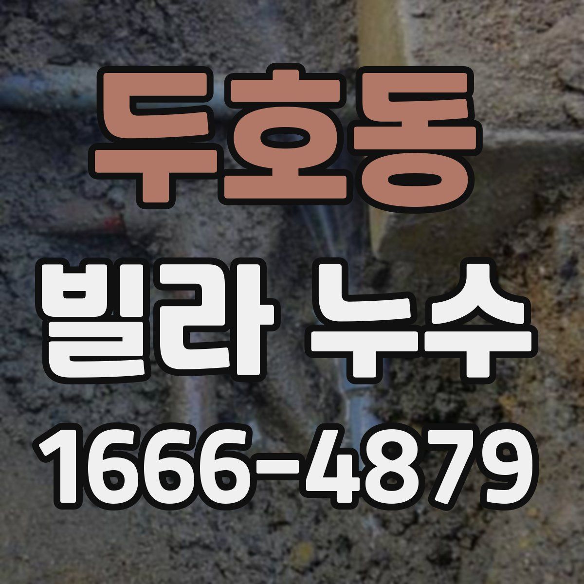 두호동 빌라 누수