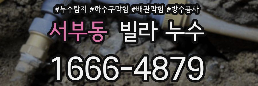 서부동 빌라 누수