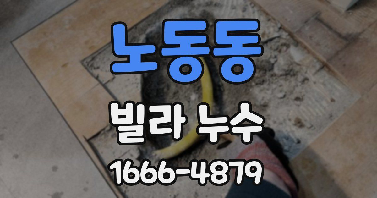 노동동 빌라 누수