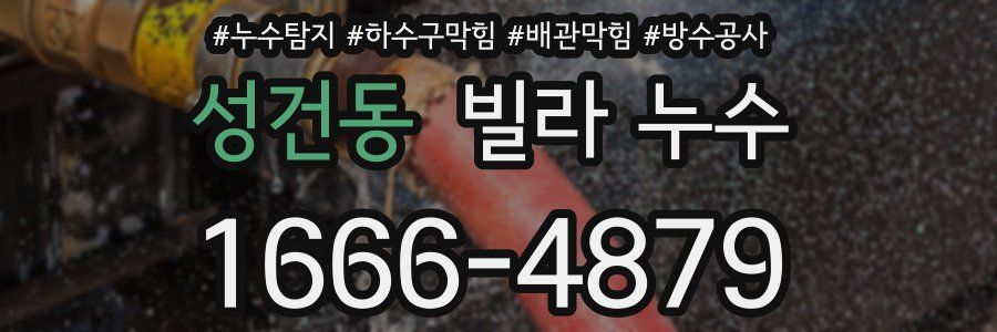 성건동 빌라 누수