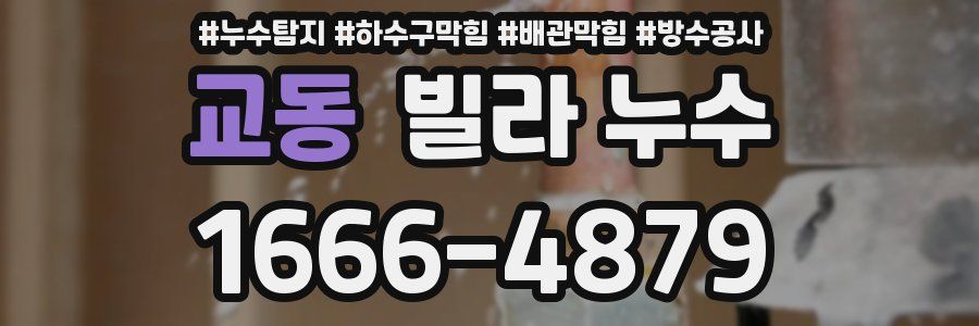 교동 빌라 누수