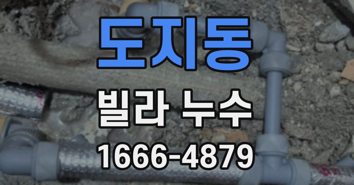 도지동 빌라 누수