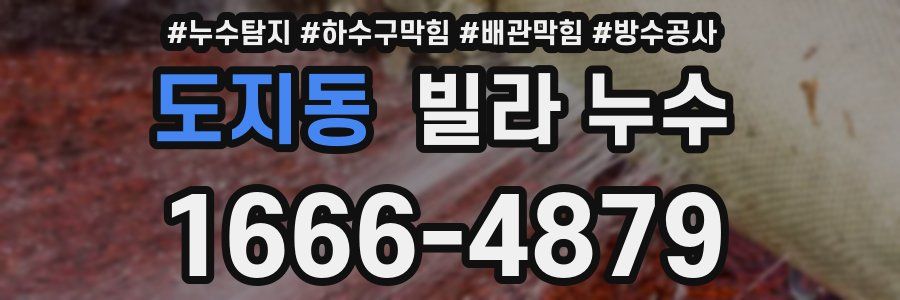 도지동 빌라 누수