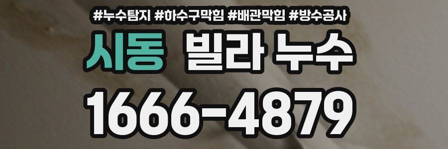 시동 빌라 누수