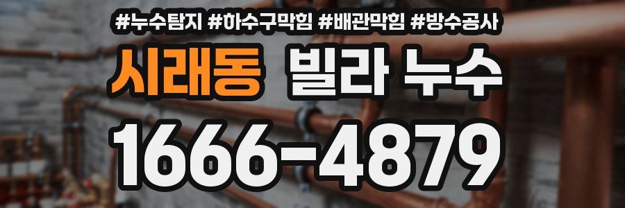 시래동 빌라 누수