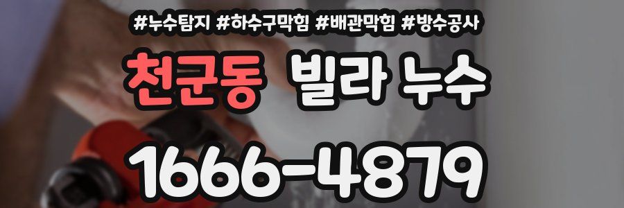 천군동 빌라 누수