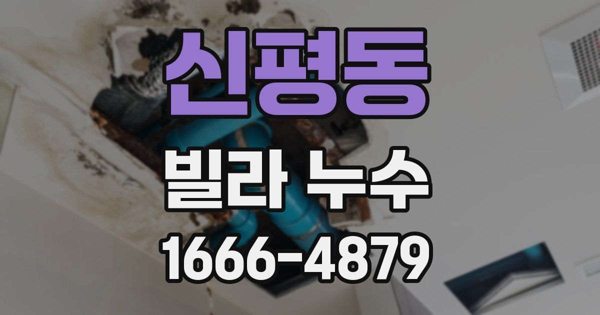 신평동 빌라 누수