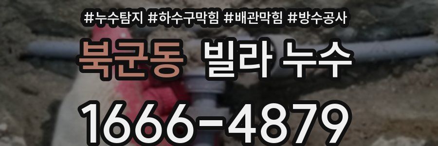 북군동 빌라 누수