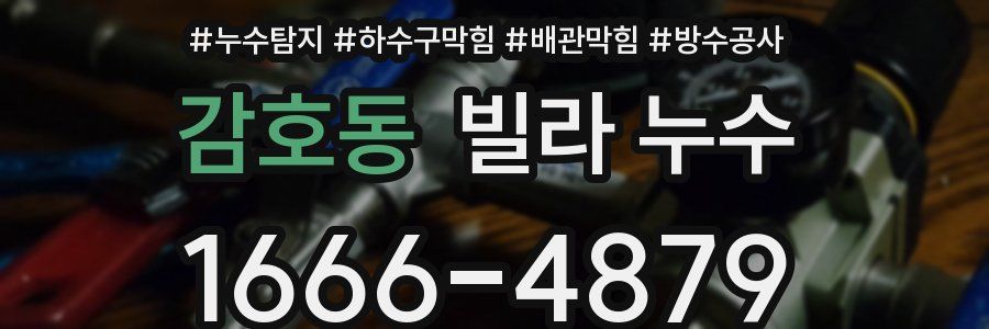 감호동 빌라 누수