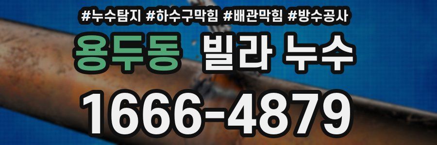 용두동 빌라 누수