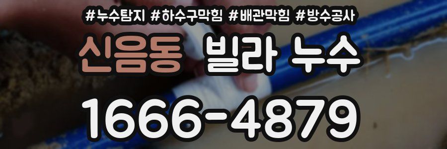 신음동 빌라 누수