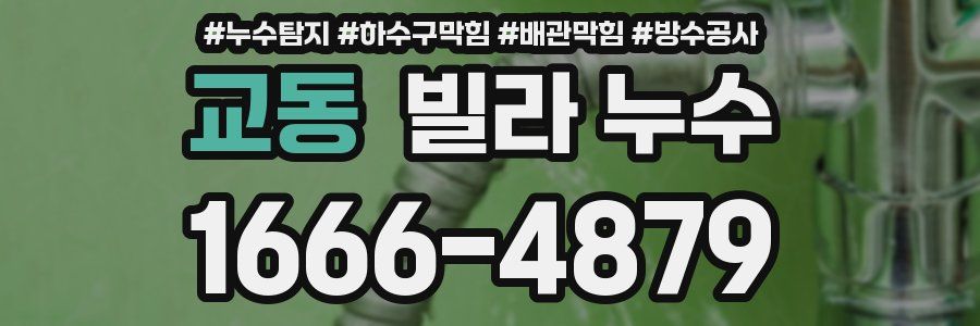 교동 빌라 누수