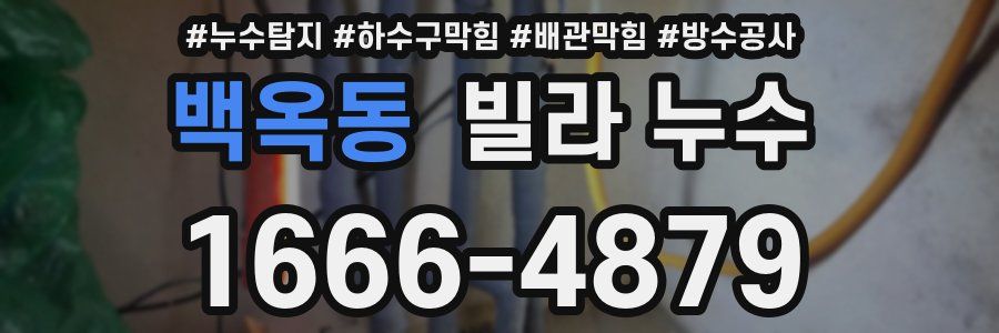 백옥동 빌라 누수