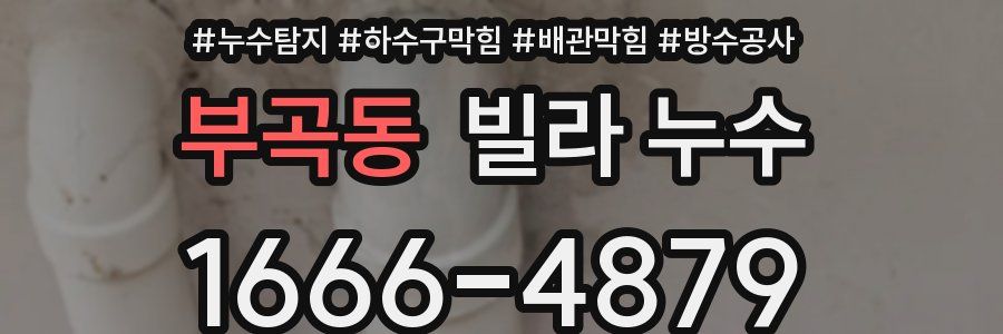 부곡동 빌라 누수