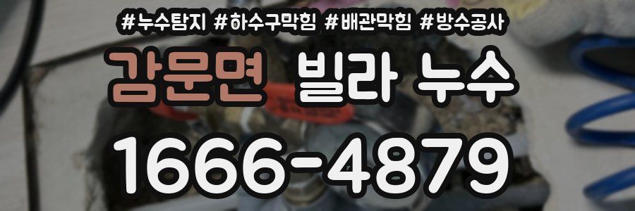 감문면 빌라 누수