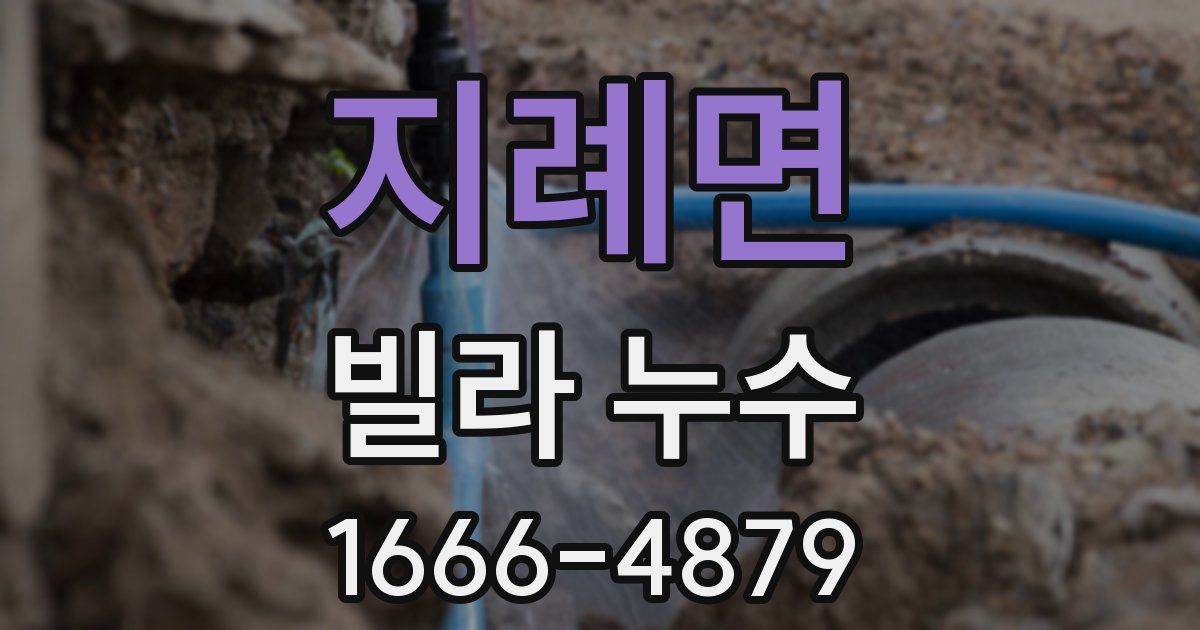지례면 빌라 누수
