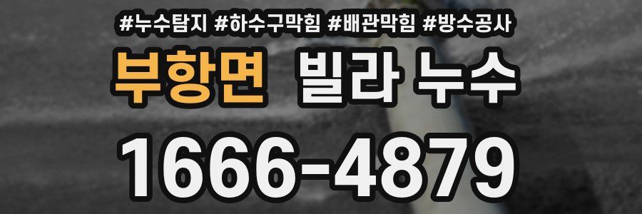 부항면 빌라 누수
