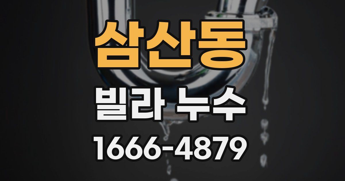 삼산동 빌라 누수
