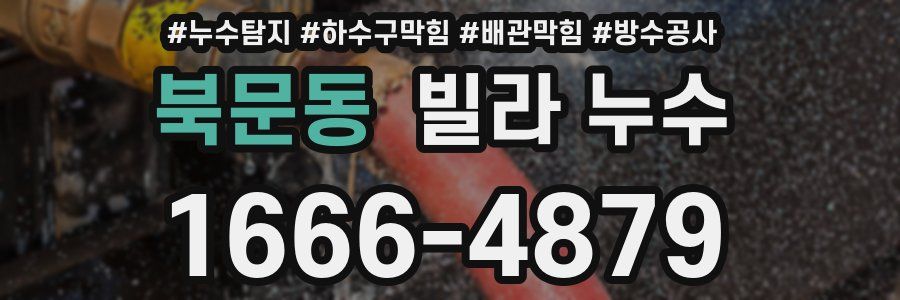 북문동 빌라 누수