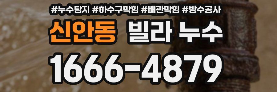 신안동 빌라 누수