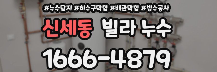 신세동 빌라 누수
