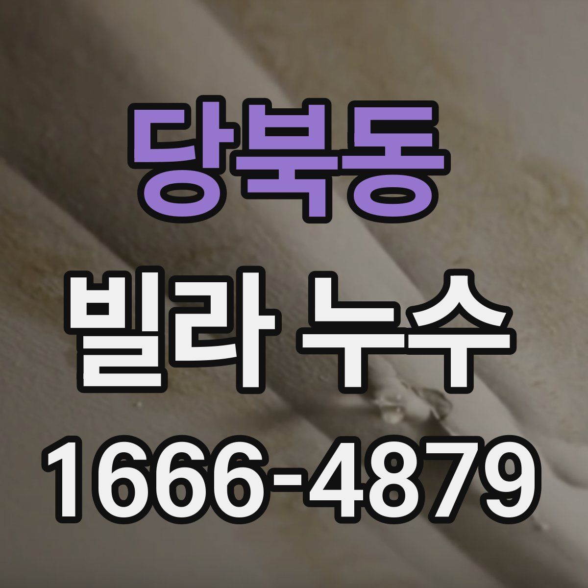 당북동 빌라 누수