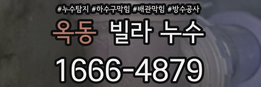 옥동 빌라 누수