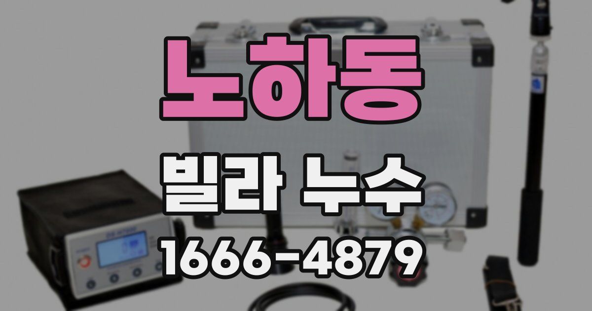 노하동 빌라 누수