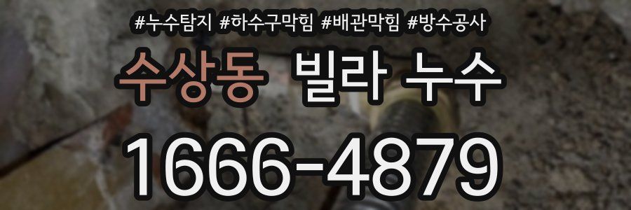 수상동 빌라 누수