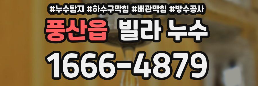 풍산읍 빌라 누수