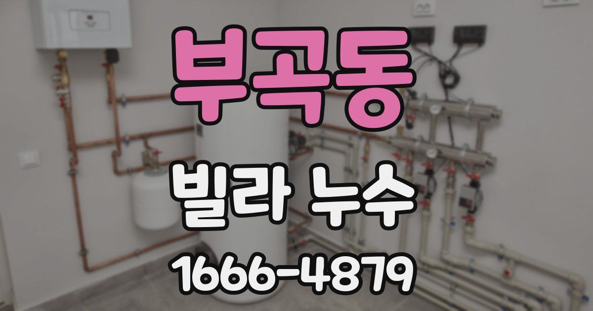 부곡동 빌라 누수