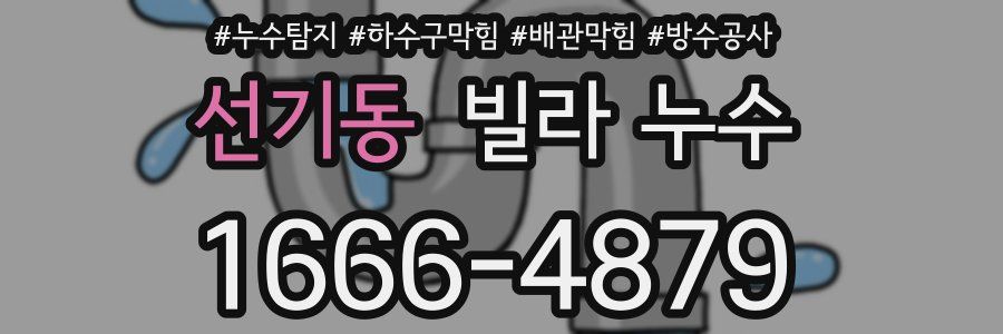 선기동 빌라 누수