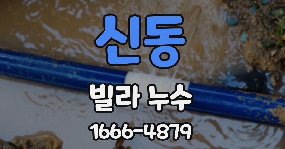 신동 빌라 누수