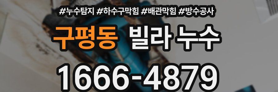 구평동 빌라 누수