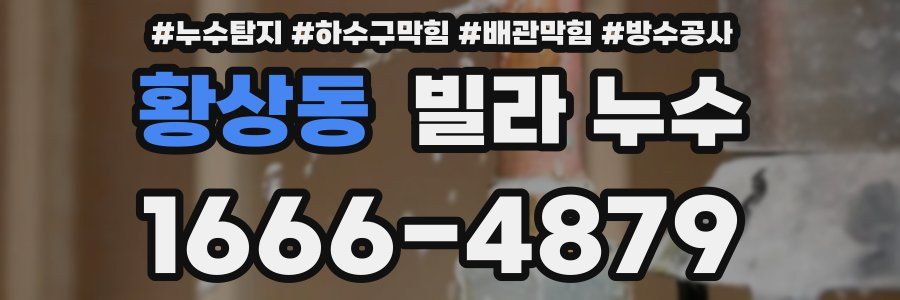 황상동 빌라 누수