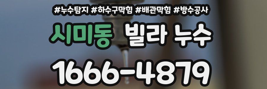 시미동 빌라 누수