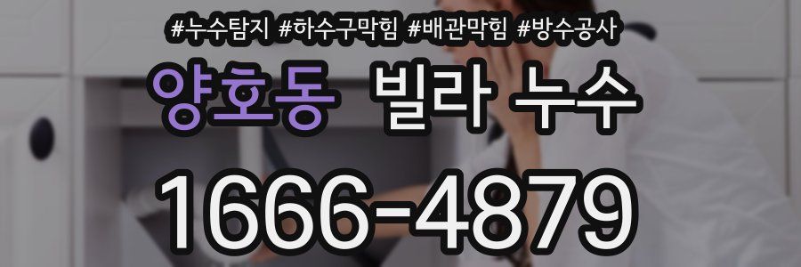 양호동 빌라 누수