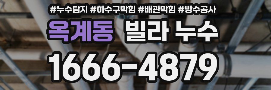 옥계동 빌라 누수