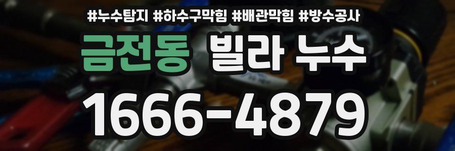 금전동 빌라 누수