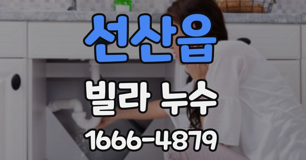 선산읍 빌라 누수