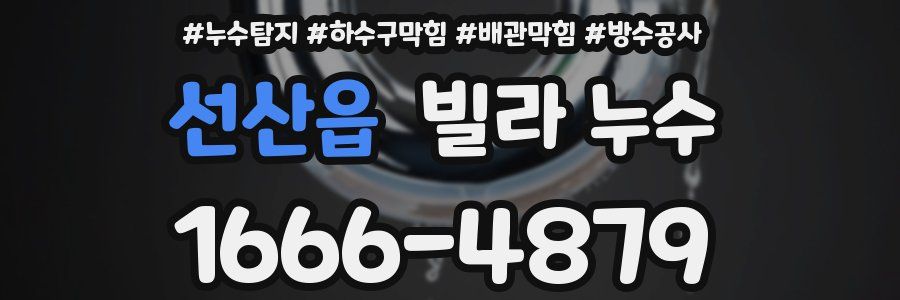선산읍 빌라 누수