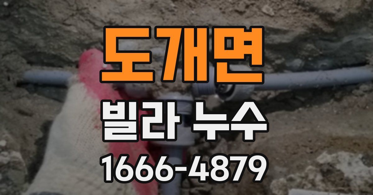 도개면 빌라 누수