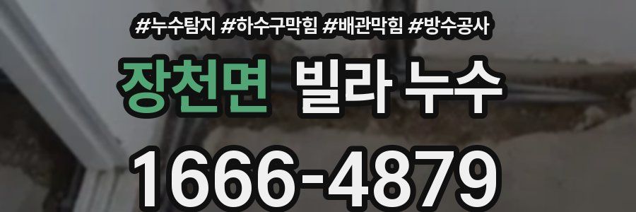 장천면 빌라 누수