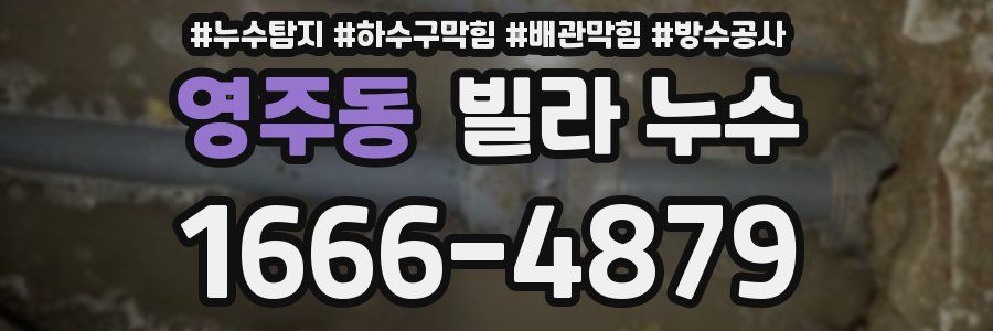 영주동 빌라 누수