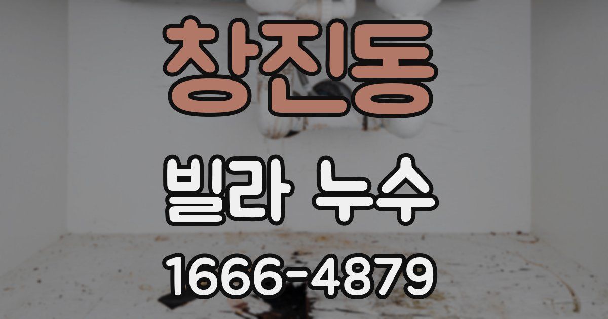 창진동 빌라 누수